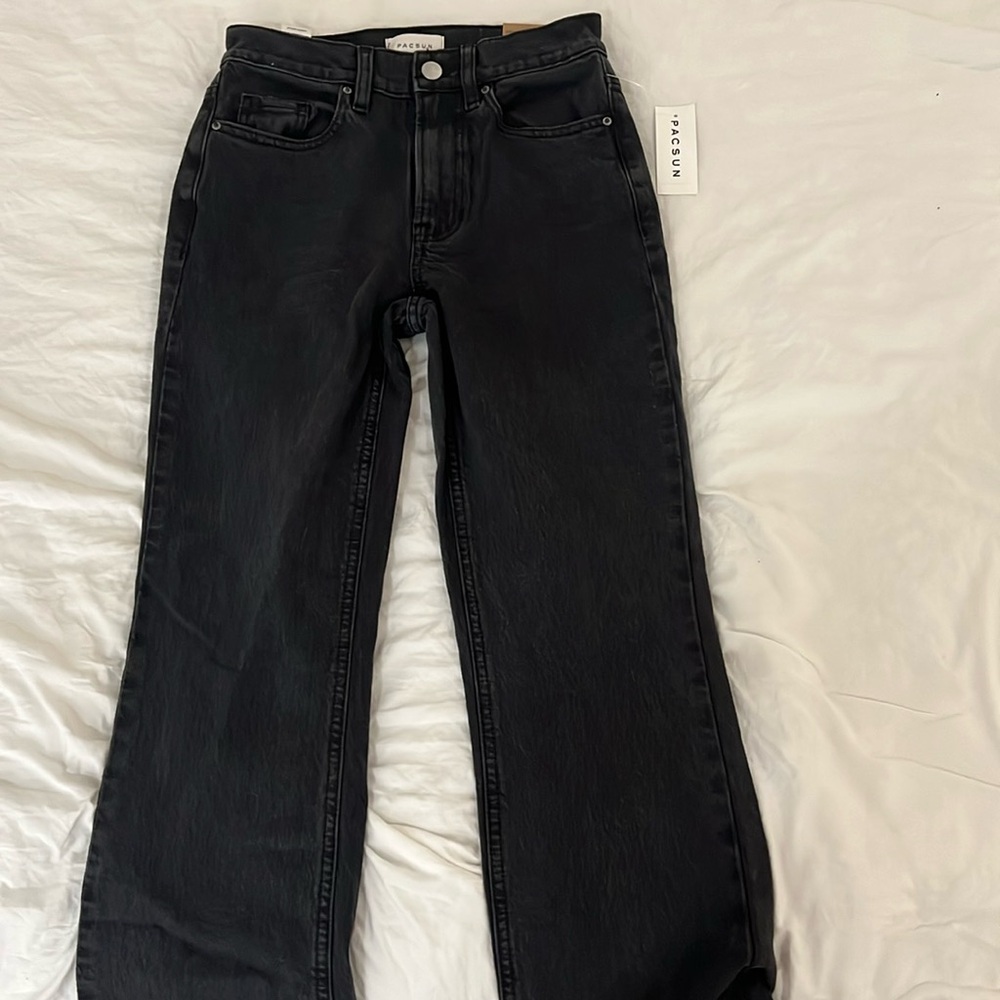 PacSun black “stretch crop boot” jeans